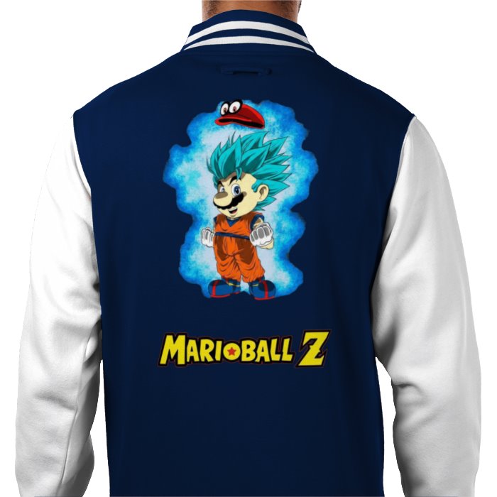Super Mario x Dragonball Z - Super Saiyan Mario Varsity Jacket