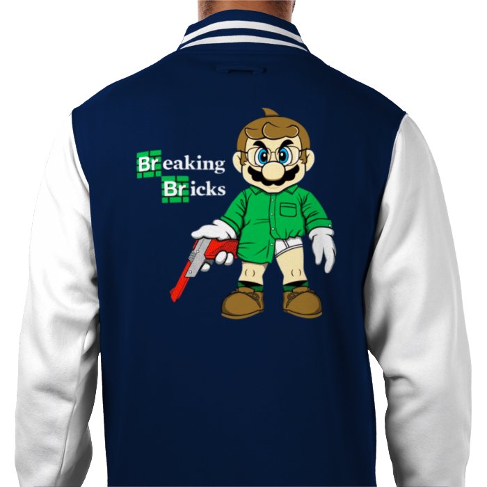 Super Mario x Breaking Bad - Breaking Bricks Varsity Jacket