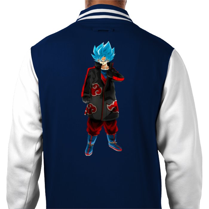 Dragon Ball Z & Naruto - Goku Akatsuki Varsity Jacket