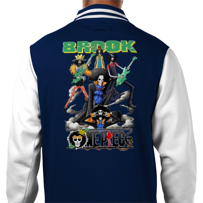 One Piece - Brook Theme 3 Varsity Jacket