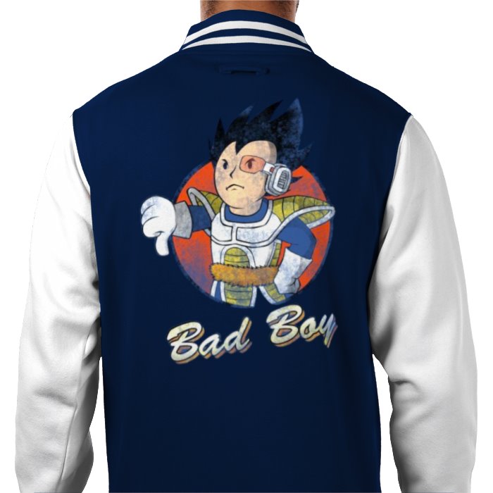 Dragon Ball Z & Fallout - Vegeta Bad Boy Varsity Jacket