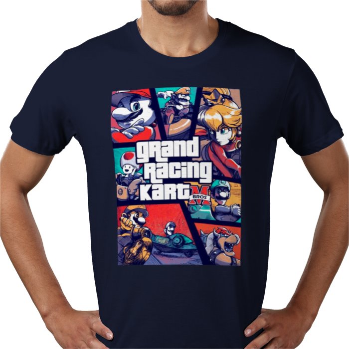 Mario Kart & Grand Theft Auto - Grand Racing Kart T-Shirt