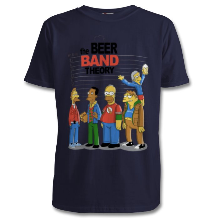 The Simpsons & Big Bang Theory - Beer Band Theory T-shirt