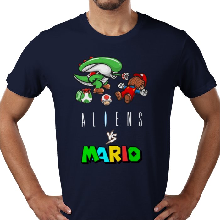 Super Mario x Aliens - Aliens Vs Mario T-shirt