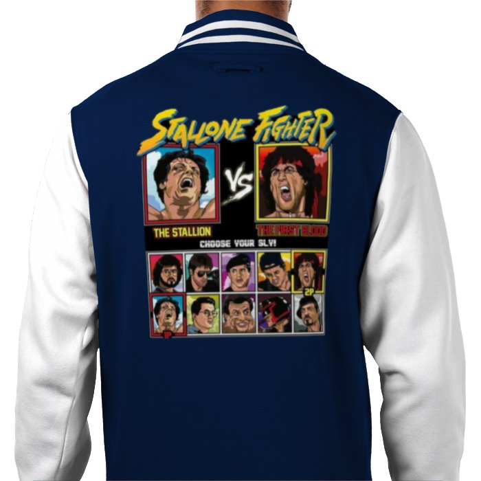 Sylvester Stallone & Street Fighter - Stallone Fighter Varsity Jacket