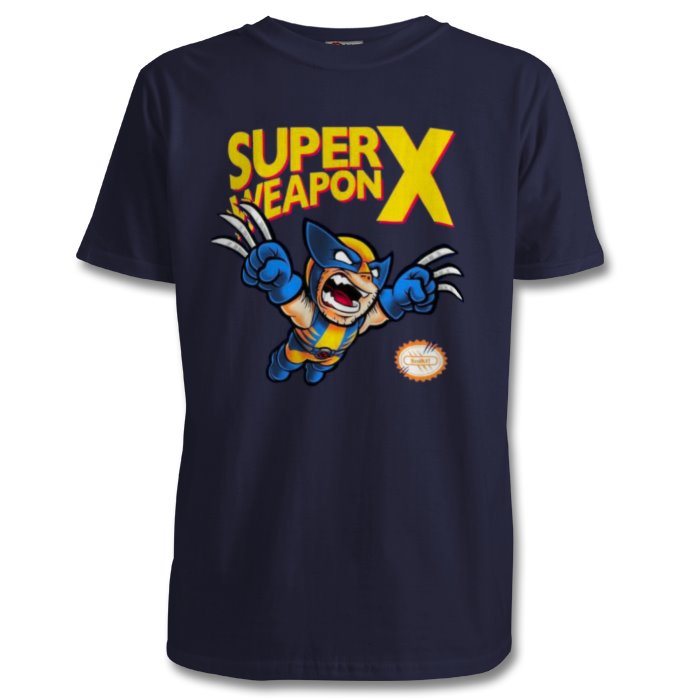 Super Mario Bro's & Wolverine - Super Weapon X T-shirt