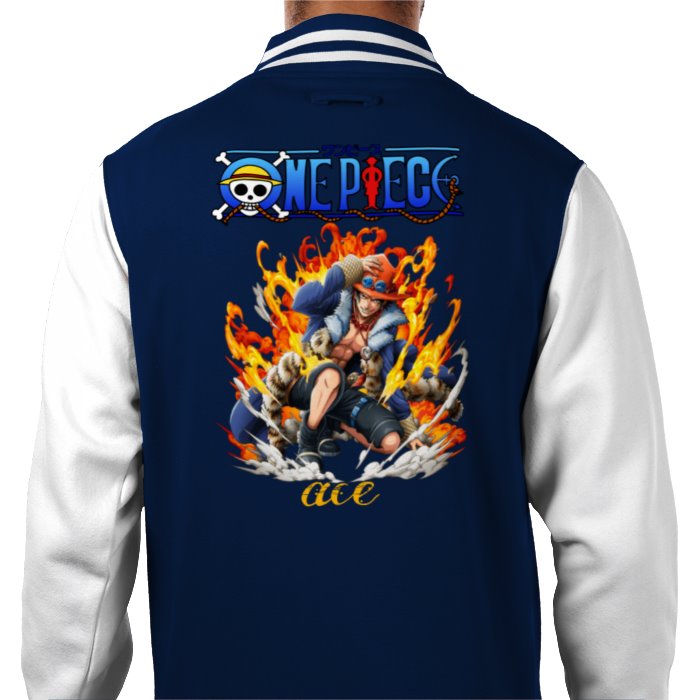 One Piece - Ace Portrait Varsity Jacket