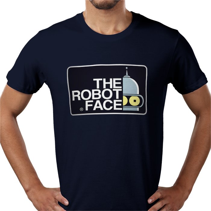 Futurama x The North Face Parody - The Robot Face T-Shirt