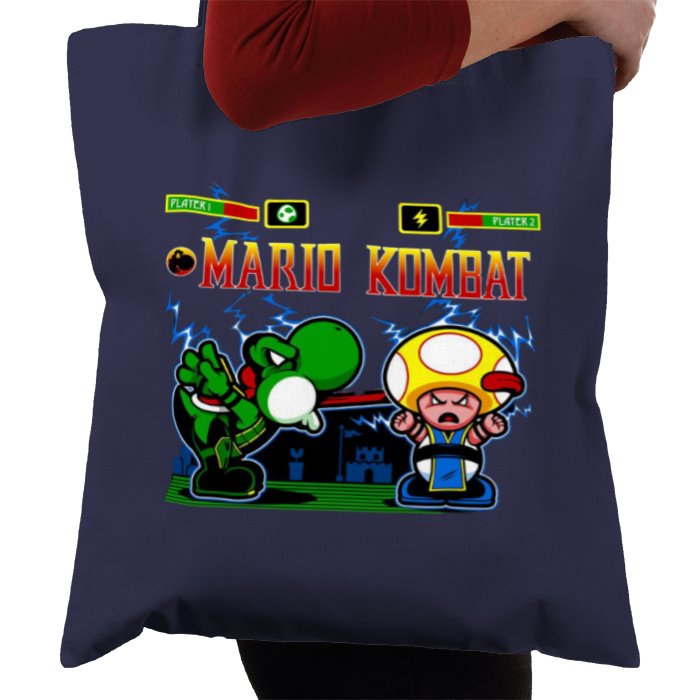 Super Mario Bro's & Mortal Kombat - Mario Kombat Tote Bag