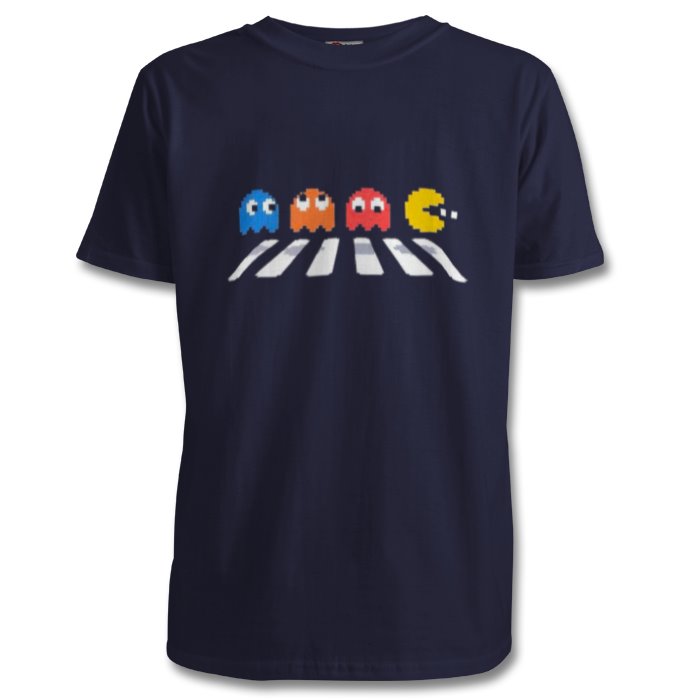 Pacman & The Beatles - Abby Road T-shirt