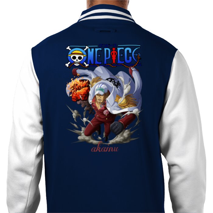 One Piece - Akainu Theme 1 Varsity Jacket