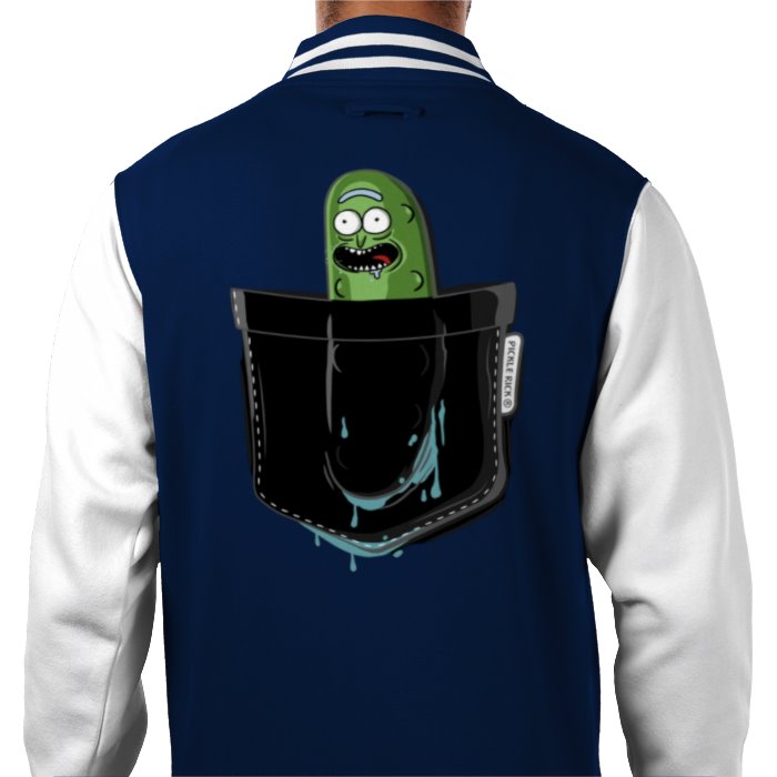 Rick & Morty - Pickle Rick Pocket Varsity Jacket