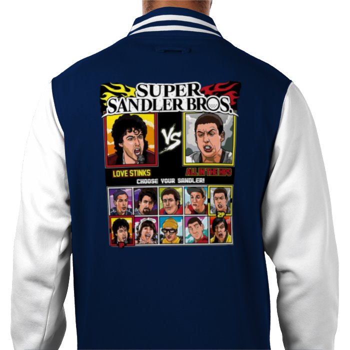 Super Smash Bro's & Adam Sandler - Super Sandler Bro's Varsity Jacket