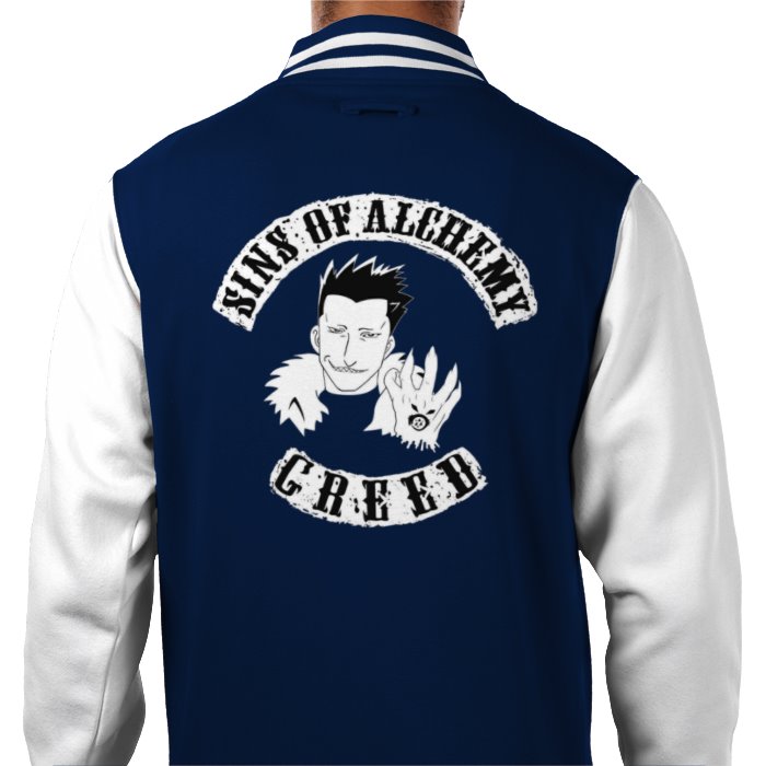 Full Metal Alchemist & Sons Of Anarchy - Sins Of Greed Varsity Jacket