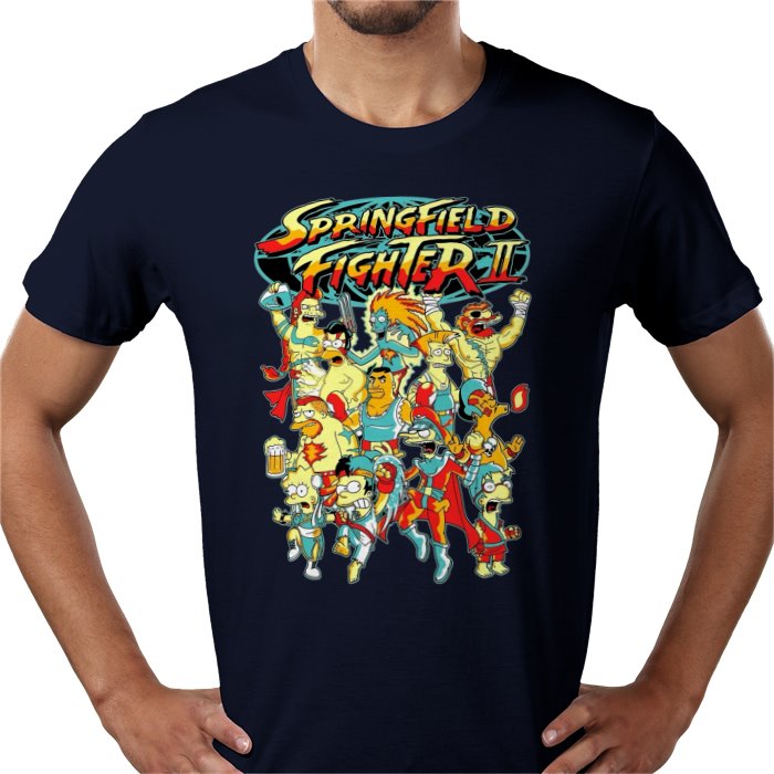 The Simpsons x Street Fighter 2 Parody T-Shirt