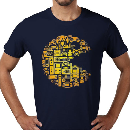 Pac-Man Tech Collage T-Shirt