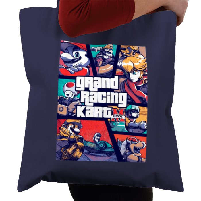 Mario Kart & Grand Theft Auto - Grand Kart Racing Tote Bag