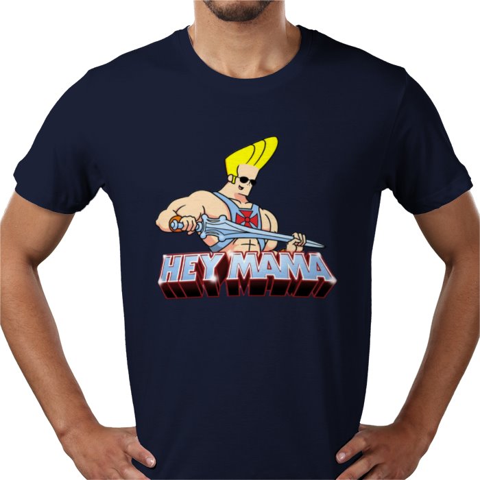 Johnny Bravo x He-Man - Hey Mama T-shirt