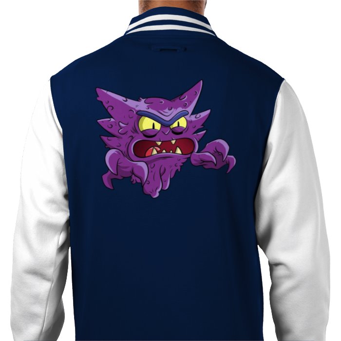 Rick & Morty & Pokémon - Haunter Varsity Jacket