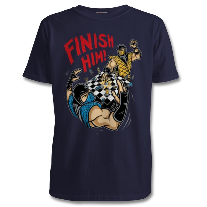 Mortal Kombat - Finish Him Chess T-shirt