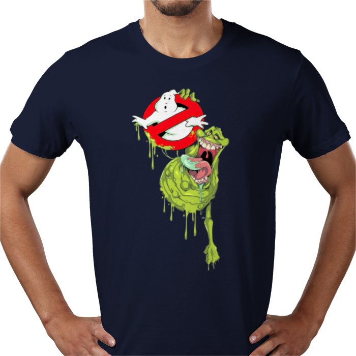 Ghostbusters - Slimer & Logo T-shirt