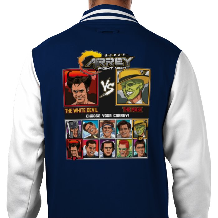 Jim Carrey & Fight Night & Street Fighter - Super Carrey Fight Night Varsity Jacket