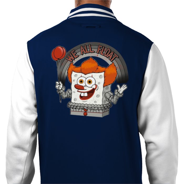 Pennywise "IT" x SpongeBob Square Pants - We All Float Varsity Jacket