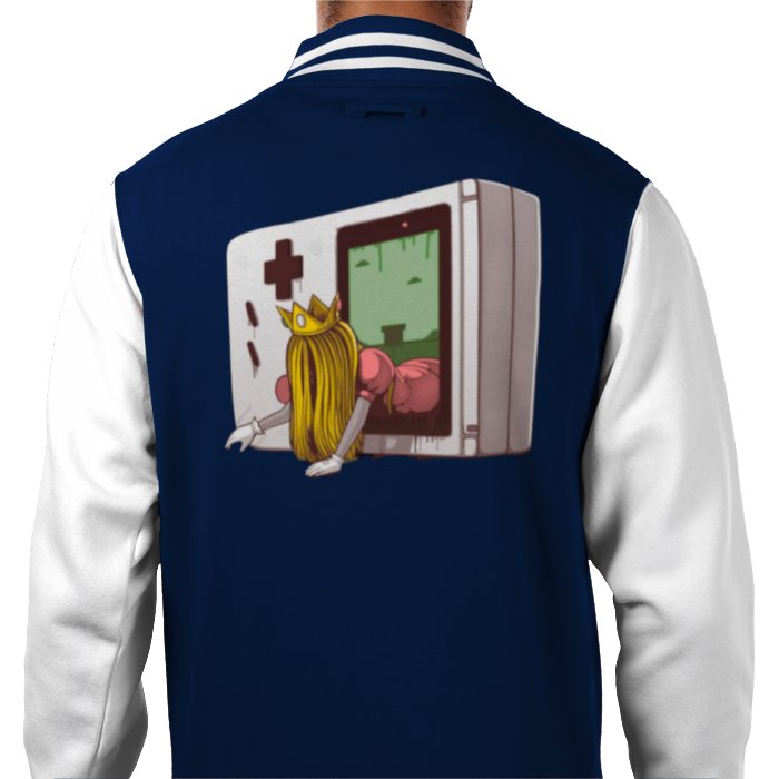 Nintendo Game Boy & Super Mario Bro's & The Ring - Princess Samara Varsity Jacket