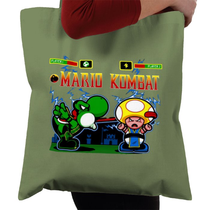 Super Mario Bro's & Mortal Kombat - Mario Kombat Tote Bag