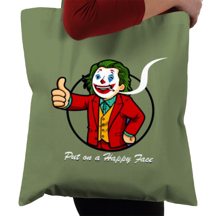 Fallout & Joker - Put On A Happy Face Tote Bag