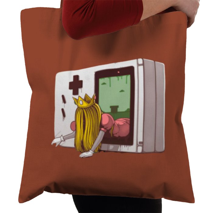 Nintendo Game Boy & Super Mario Bro's & The Ring - Princess Samara Tote Bag