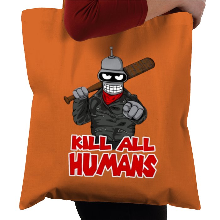 Futurama x The Walking Dead - Kill All Humans Tote Bag