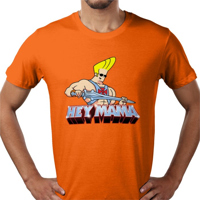 Johnny Bravo & He-Man - Hey Mama T-shirt