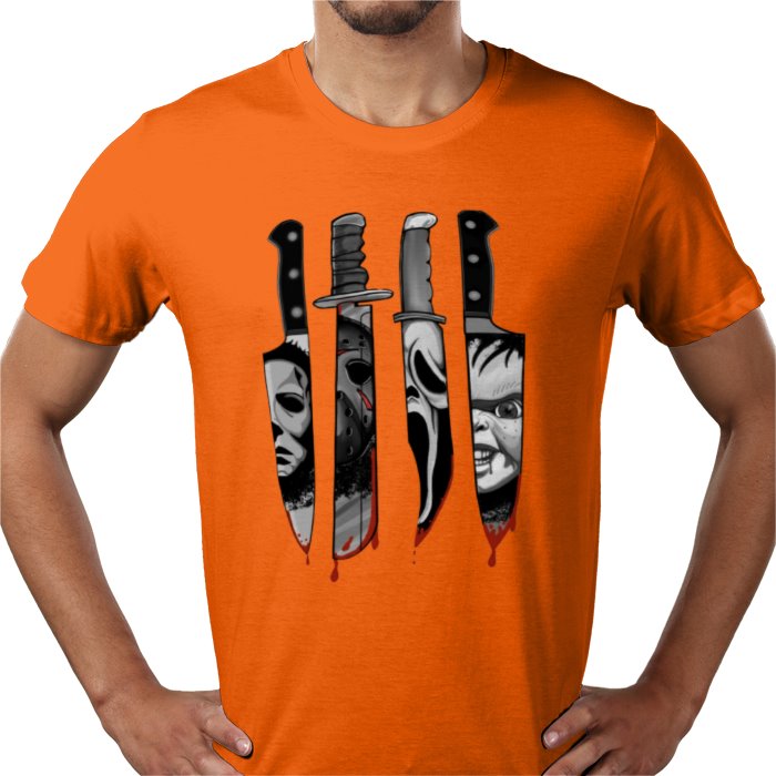 Horror Knifes Theme T Shirt