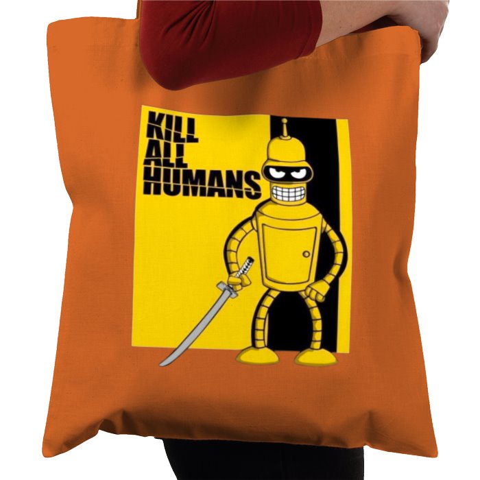 Futurama x Kill Bill - Kill All Humans Theme Tote Bag