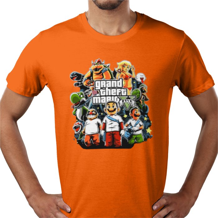 Grand Theft Auto & Super Mario Bro's - Grand Theft Mario T-shirt