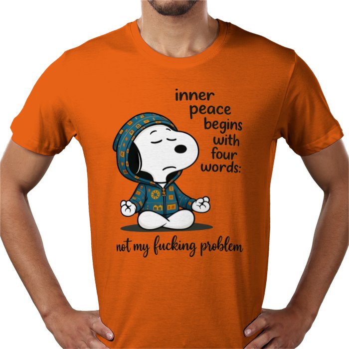 Inner Peace Starts With 4 Words - Snoopy T-shirt