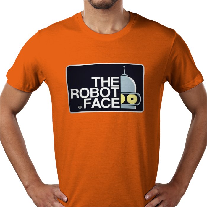 Futurama x The North Face Parody - The Robot Face T-Shirt