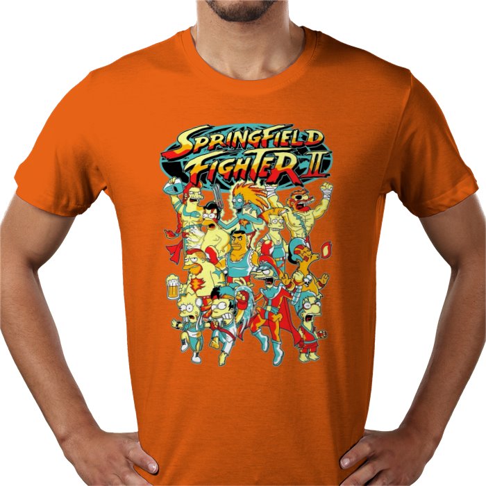 The Simpsons x Street Fighter 2 Parody T-Shirt
