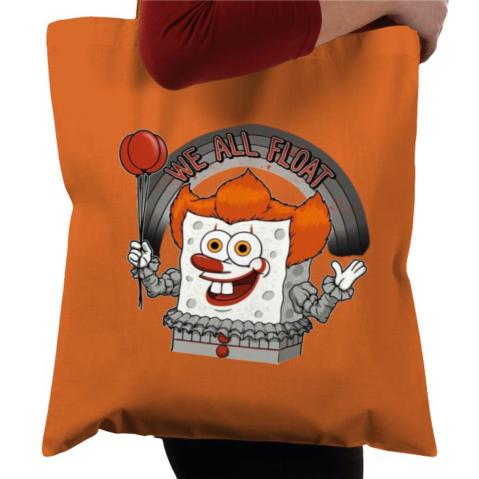 Pennywise IT x SpongeBob Square Pants - We All Float Tote Bag