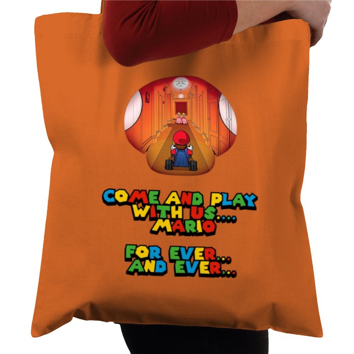 Super Mario Bro's x The Shining - Come Play With Us Mario Tote Bag