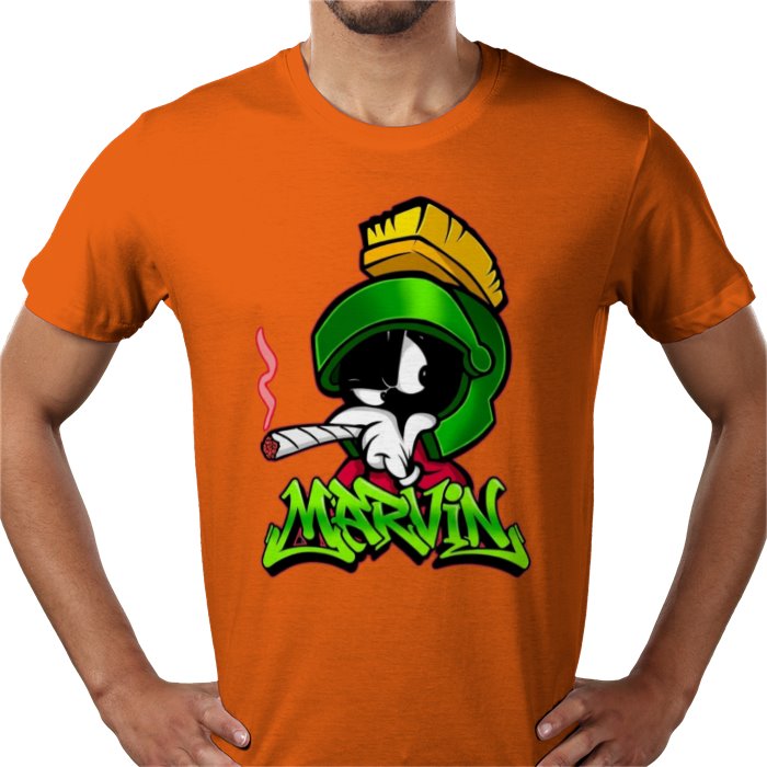 Marvin The Martian x Cannabis Parody T-Shirt