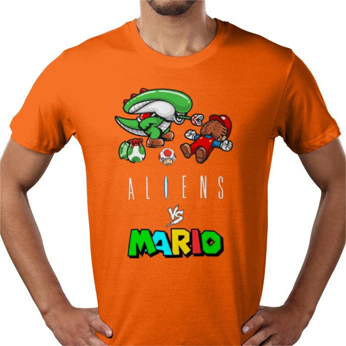 Super Mario x Aliens - Aliens Vs Mario T-shirt