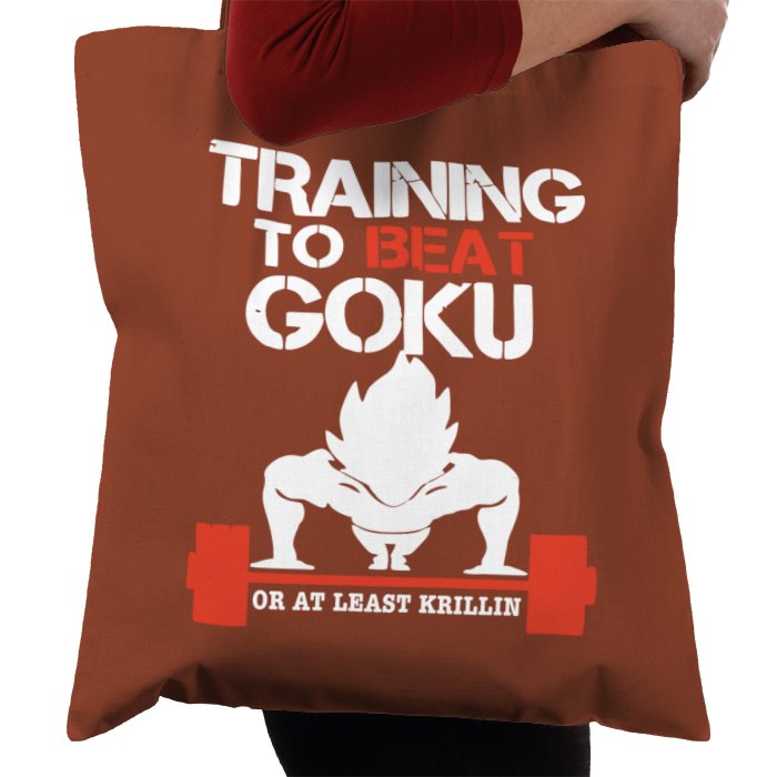 Dragonball Z - Training To Beat Goku Tote Bag