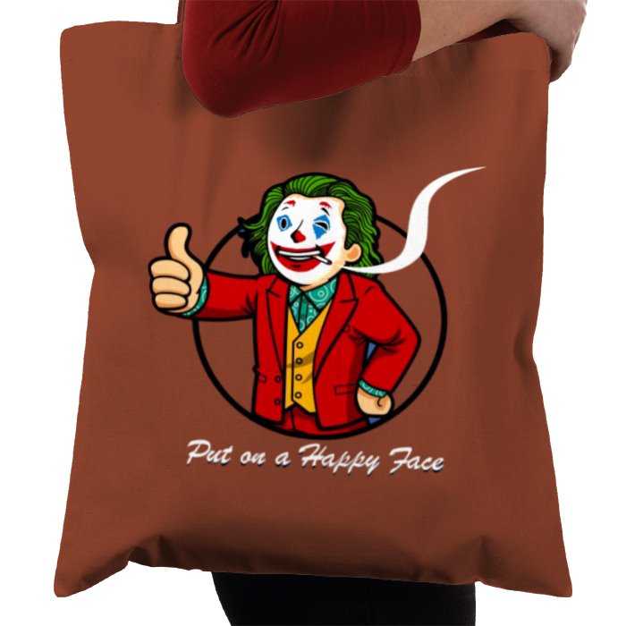 Fallout & Joker - Put On A Happy Face Tote Bag