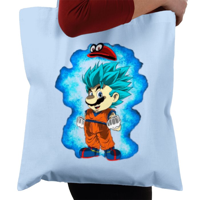 Dragonball Z & Super Mario Bro's - Saiyan Bro's Tote Bag