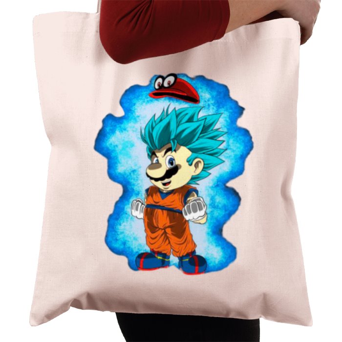 Dragonball Z & Super Mario Bro's - Saiyan Bro's Tote Bag