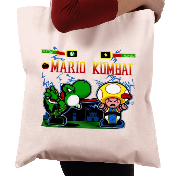 Super Mario Bro's & Mortal Kombat - Mario Kombat Tote Bag