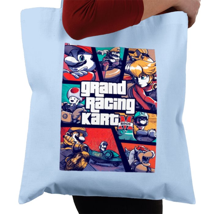 Mario Kart & Grand Theft Auto - Grand Kart Racing Tote Bag