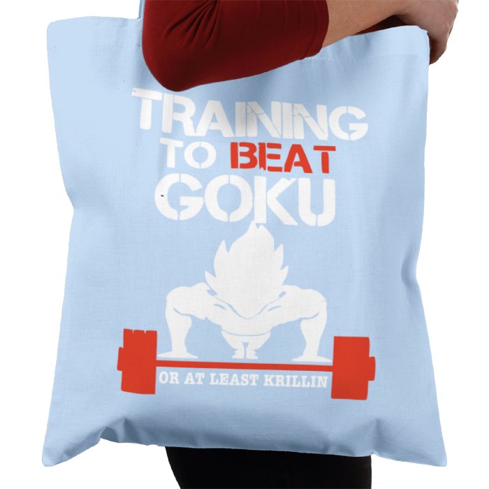 Dragonball Z - Training To Beat Goku Tote Bag